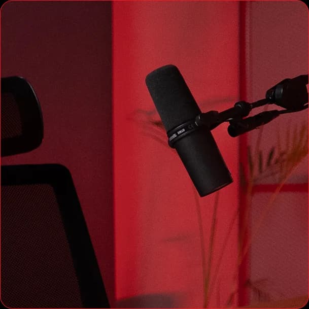 Audio: Shure Microphone Systems used in Goocast studio production